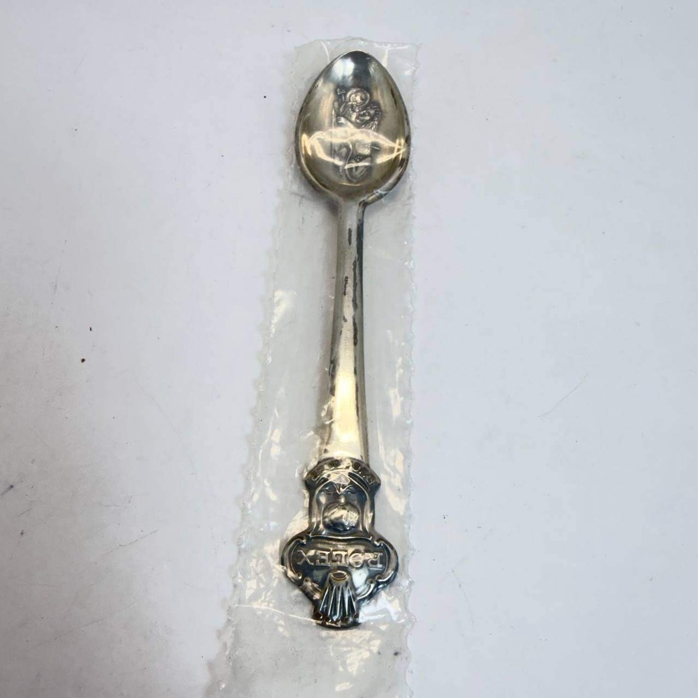 Rolex Bucherer Switzerland Lucerne Lion Souvenir Spoon Silver Plated CB69